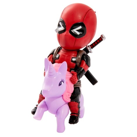 Deadpool On The Unicorn Collectable Figure 10cm - YU55464