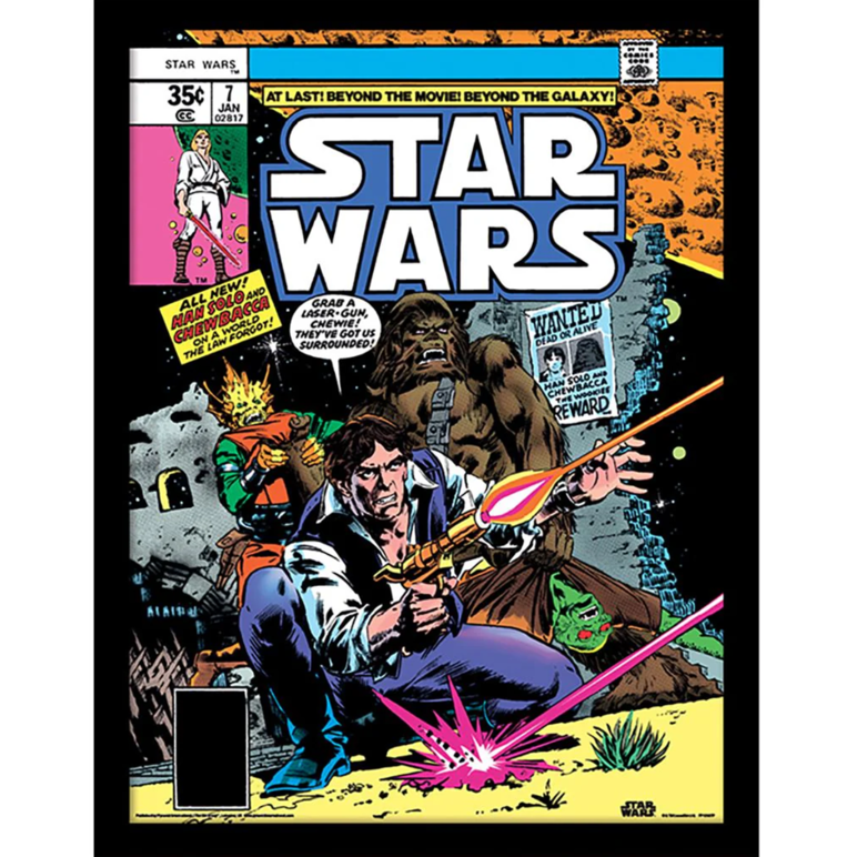 Star Wars Comics They've Got Us Surrounded 30x40 Wooden Framed- FP12667P