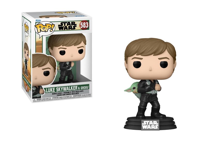 Funko POP! Star Wars: Book of Boba Fett - Luke Skywalker & Grogu #583 Figure