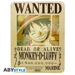 One Piece Metal plate "Luffy Wanted New World" (28x38) - ABYPLA036