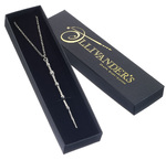 Harry Potter Professor Dumbledore Silver Plated Zinc Alloy Wand Necklace Gift Boxed - EGH0003