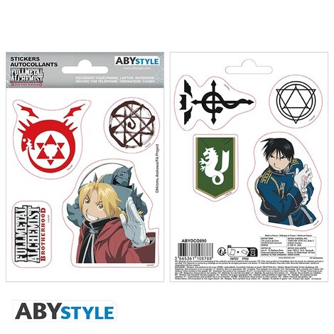 Fullmetal Alchemist Stickers - 16x11cm / 2 Sheets - ABYDCO890