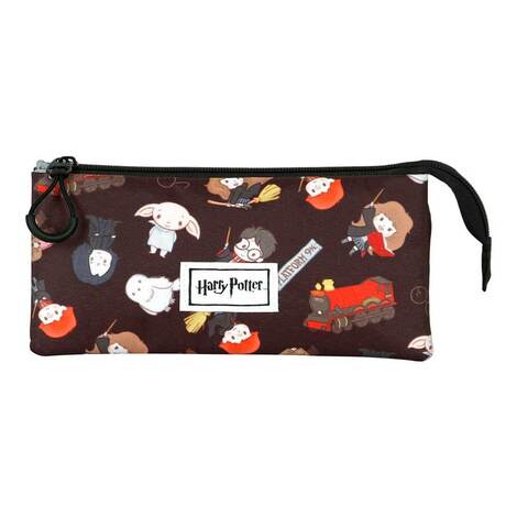 Harry Potter Black Triple Pencil Case Cute - KMN05488