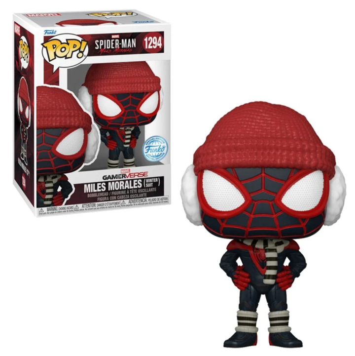 Funko POP! Marvel Gamerverse: Spider-Man Miles Morales - Miles Morales (Winter Suit) #1294 (Exclusive) Figure