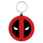 Marvel Comics Rubber Keychain Deadpool Symbol 6 cm - RK38555C