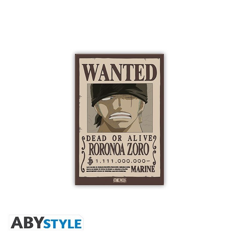 One Piece Standard Magnet Wanted Zoro - ABYMGN036