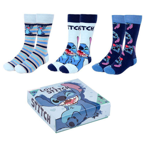 Disney Lilo & Stitch - Stitch Pack 3 Adult Socks - CRD2900001879