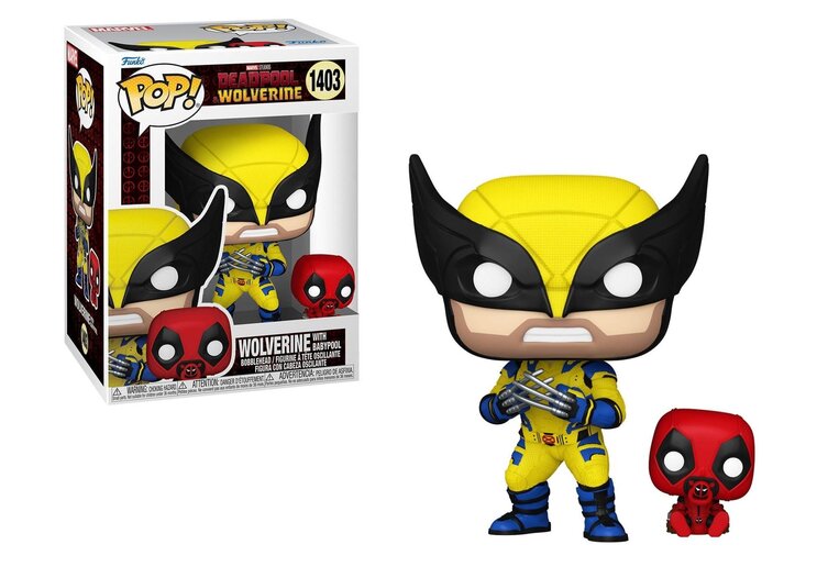 Funko Pop! Marvel: Deadpool Wolverine - Wolverine with Babypool #1403 Bobble-Head Vinyl Figure