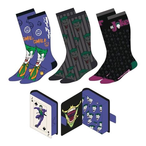 DC Comics Socks pack 3 pieces Joker - CRD2900002792