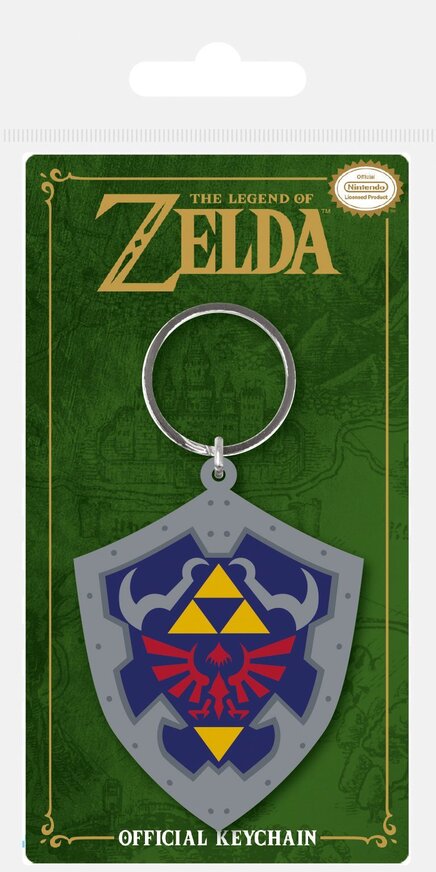 Legend of Zelda Rubber Keychain Hylian Shield 6 cm - RK38698C