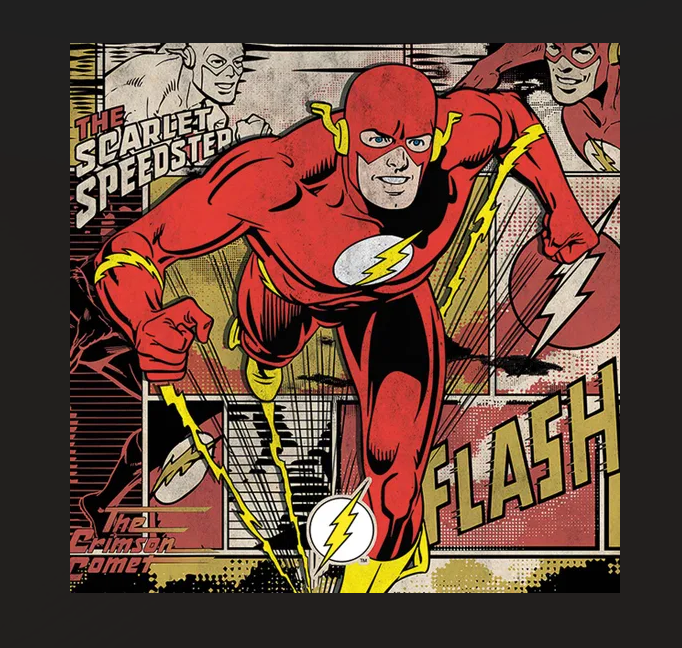 DC Comics The Flash Canvas (Burst) 40x40 - DC95610