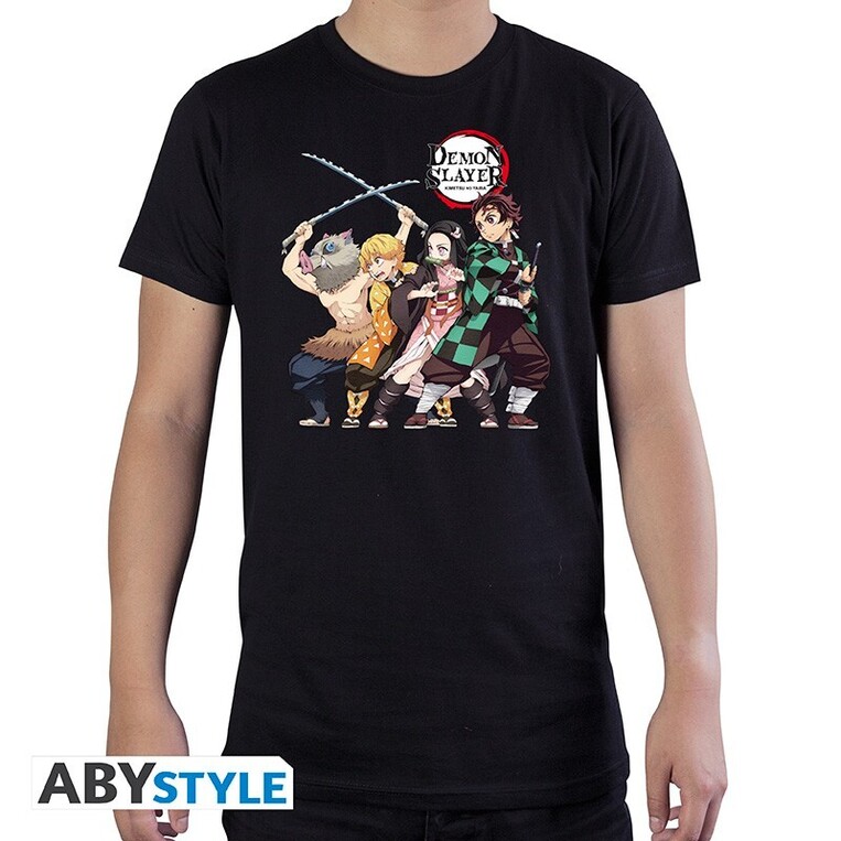 Demon Slayer - Tshirt "Group" Black - ABYTEX698