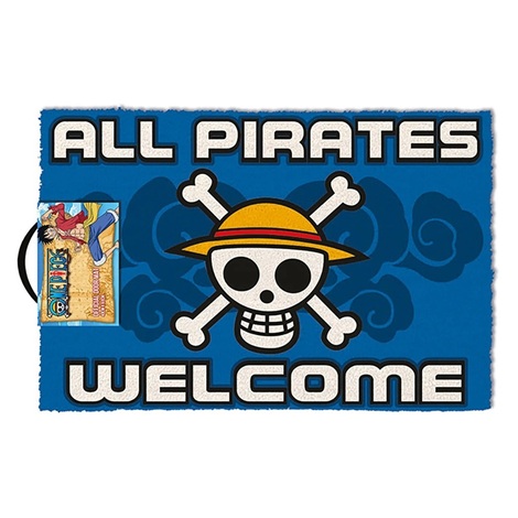 One Piece All Pirates Welcome - 60x40cm Doormat - GP85395