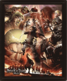 Attack On Titan S3 (Epic Struggle) 3D Lenticular Poster (Framed) 26 x 4cm - EPPL71528