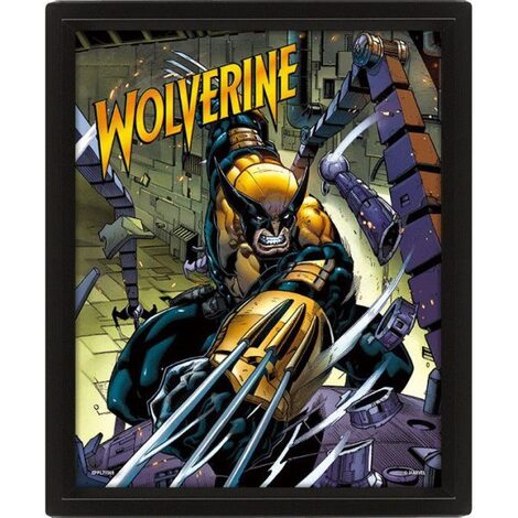 Marvel Wolverine (Berserker Rage) 3d Lenticular Poster (Framed) - EPPL71569