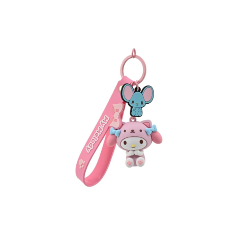 Hello Kitty Animal Keychain With Strap - My Melody - YUME11541