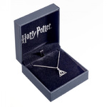 Harry Potter Embellished with Crystals Deathly Hallows Necklace With Sterling Silver Chain - EBHPSN002