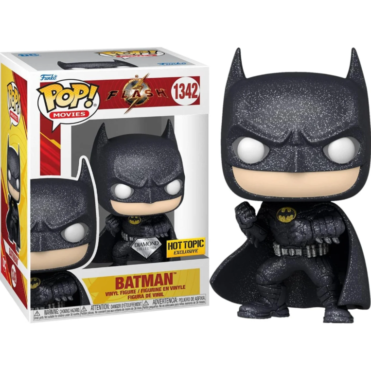 Funko POP! DC Heroes: The Flash - Batman (Diamond Collection) #1342 (Exclusive) Figure