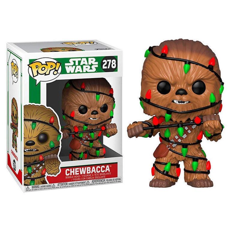 Funko Pop! Star Wars: Holiday Chewbacca With Lights #278 Bobble-Head Vinyl Figure