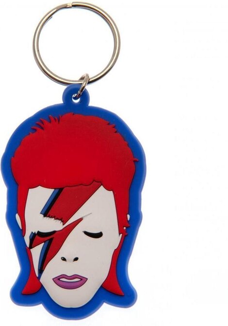 David Bowie Rubber Keychain Aladdin Sane 6 cm - RK38923C