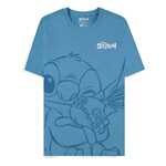 Lilo & Stitch T-Shirt Hugging Stitch (light blue) - TS350883DNY